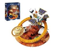 Mars Base Building Blocks Set, Space Exploration Model Kit with Rotating Gear & Solar Panels, STEM Mars Toys for Boys Grils Space Enthusiasts, Ideas Gifts Home Decor