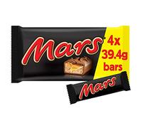 Mars Caramel, Nougat & Milk Chocolate Snack Bars Multipack, 4 x 39.4g