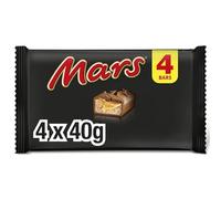 Mars Caramel Soft Nougat Milk Chocolate Treat Bars Snack Multipack, 4x40g