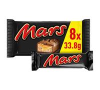 Mars Chocolate Bars, Caramel, Nougat & Milk Chocolate Multipack, 8 x 33.8g, Ideal for Gift, Snacks or Hamper (packaging may vary)