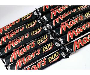MARS DUO CHOCOLATE BARS. 12 BARS. 12x78.8g. BEST BEFORE 01/06/2026.