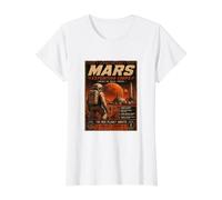 Mars Expedition Corps Value Graphic T-Shirt, Women, White, L