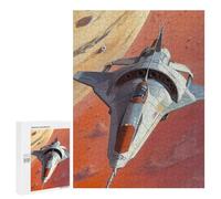 Mars Exploration Spaceship - Wooden Jigsaw Puzzle for Adults, 500 PCS, New Year Party Activity - to Assemble, Frame And Display