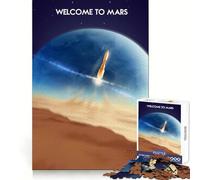 Mars Future 1000 Adult Pieces Jigsaw Puzzle Creative Think Happy Idle Time Tight Fit Creative Gift size 38x26cm