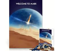 Mars Future Jigsaw 1000 Pieces for Teenagers Mental Focus Stress Relief Fun Snug Fit Heartfelt Gift size 50x75cm