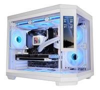 Mars Gaming MC-3TCORELCDM Micro-ATX Gaming Case, Customizable 7.2” IPS Screen, Triple Tempered Glass, Dual Side Chamber Structure, Liquid Cooling Support up to 360mm, White