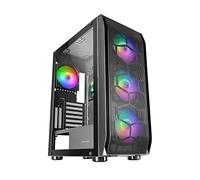 Mars Gaming MC-KX Black, Premium E-ATX Gaming Tower, FREEZER CPU System, 5 Ultra-quiet ARGB Fans, ARGB Controller and RF Controller, Mesh Front