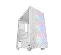 Mars Gaming MC-MAG, ATX Gaming Case, Full Side Window Tempered Glass, Double Front + Top Anti-Dust Magnetic Grille, 3x 120mm FRGB Fans, 360mm Liquid Cooling, White