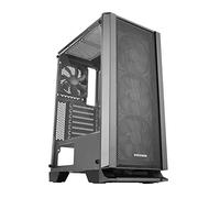 Mars Gaming MC-MASTER, ATX PC Case, Metal-Mesh Front Panel, Tempered Glass Window, 4 Ultra-quiet 120mm Fans, Black