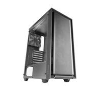 Mars Gaming MC-PMAX, Professional ATX Case, 4x 120mm FDB Fans, Mesh Front Panel, Tempered Glass Side Window, Dual-Chamber Design, Liquid Cooling Support, Black