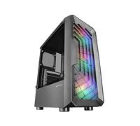 Mars Gaming MC-TOR Black, ATX Gaming Semitower Case, Full Side Window, Front Mesh Design, 3x FRGB 120mm Front Fans, Dual Chamber Design