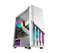 Mars Gaming MC-X2 White, PC Gaming ATX Case, FRGB Steel Front, 2 Fans 12cm FRGB, Full Side Window