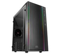 Mars Gaming MCM, MicroATX Compact PC Case, 16 Modes ARGB, Fan 8 cm, Black