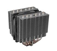 Mars Gaming MCPU-2T, Dual Tower CPU Heatsink, 6 HCT Heatpipes, 280W TDP, Ultra-quiet PWM 120mm Fan, Universal Multisocket