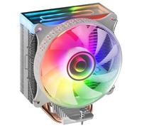 Mars Gaming MCPU-VR White, CPU Heatsink, Dual Infinity Mirror ARGB, 4 HCT Heatpipes, 180W TDP, Ultra-quiet PWM 12cm Fan
