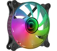 Mars Gaming MF-3D Black, ARGB Fan 360° 12cm, 3D Infinity Mirror, Anti-vibration System, Ultra-quiet, Full Compatibility