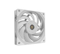 Mars Gaming MF-NC, 120mm PWM PC Fan, Hyper-balanced Copper FDB Bearing, Silent Fan with Hybrid Blade Design, Professional Computer Fan, White