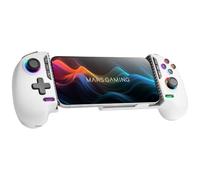 Mars Gaming MGPXPRO, Bluetooth 5.0 Gamepad 2in1, Smartphone Support up to 7", Hall Effect Magnetic Joysticks and Triggers, Macro and Turbo Buttons, PS4|Switch|Switch 2|PC|Android|iOS 13.0+, White