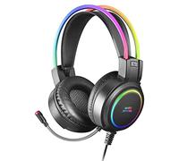 Mars Gaming MHRGB Black, Headset Chroma RGB Flow, Professional Microphone, Spatial Sound