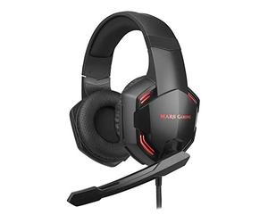 Mars Gaming MHXPRO71, Gaming Headset 7.1 with Microphone, SuperBASS, PC/PS4/PS5/SWITCH, Black