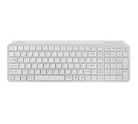 Mars Gaming MK-SILENKEYS, English US, Compact Full-Format Wireless Keyboard, Low Profile, Silent Scissor Switches, Copilot AI Key, Bluetooth 5.1 Dual 2.4GPRO, 200h Battery, PC, Mac, White