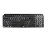 Mars Gaming MK-SILENKEYS, French, Compact Full-Format Wireless Keyboard, Low Profile, Silent Scissor Switches, Copilot AI Key, Bluetooth 5.1 Dual 2.4GPRO, 200h Battery, PC, Mac, Black