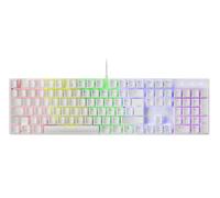 Mars Gaming MK422 White, RGB Gaming Mechanical Keyboard, Antighosting, Brown Mechanical Switch, French Language