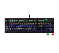 Mars Gaming MK4BITALY, Mechanical Keyboard RGB Flow, Antighosting, Blue OUTEMU Switch, Dual Language Italian-English