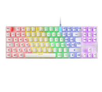 Mars Gaming MK80 White Mechanical Gaming Keyboard TKL FRGB, Italian Language, Antighosting, Mechanical Switch Red