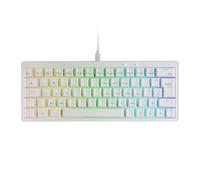 Mars Gaming MKMINIPRO, Italian Layout, Ultra-Compact 60% Mechanical Keyboard, Hot-Swap Mechanical Switches, RGB Chroma Lighting, Gaming Keyboard Antighosting, Multi-Platform, Brown Switch, White