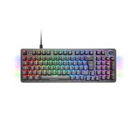 Mars Gaming MKPRO, Spanish, Full Mechanical Gaming Keyboard, RGB Chroma, Hot-Swap Mechanical Switches, Antighosting, Control Wheel, Advanced Software, Multiplatform, Silent Switch, White