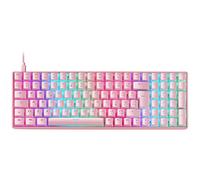 Mars Gaming MKULTRA, Portuguese-US Layout, 96% Compact Mechanical Gaming Keyboard, PBT Pudding Keycaps, RGB Chroma, OUTEMU SQ Brown Switch, USB-C, Software, Multiplatform, Pink