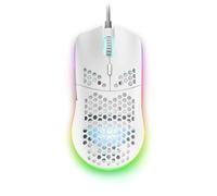 Mars Gaming MMAX White, Ultralight Mouse 69g, Optical 12400DPI, Chroma RGB, Soft MMAXW