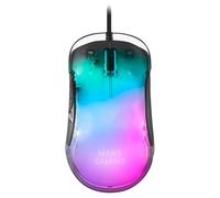 Mars Gaming MMGLOW, RGB Chroma-Glow Gaming Mouse, Mirror Finish, Ultra-Lightweight, 12800 DPI, Black