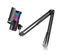 Mars Gaming MMIC-SC, Professional Studio Microphone, Premium ARGB Design, High-Definition 192Khz 24-bit, Omnidirectional Mechanical Arm, Control Wheel, Metal Mesh Pop Filter, Black