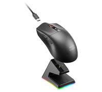 Mars Gaming MMW-ELITE, Wireless Gaming Mouse, Bluetooth 5.4 + 2.4GPRO + Cable, PixArt PAW3311PRO 20000 DPI Optical Sensor, Ultralight 69g, 6 Buttons, OLED Screen, RGB Magnetic Charging Base, Black