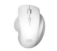 Mars Gaming MMWERGOW Wireless Ergonomic Mouse for PS4/PS5/XBOX/PC/Mac - White