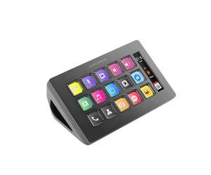 Mars Gaming MSD-ONE, Control Deck Slim, 15 Customisable LCD Keys, Enlarged LCD Display, Control Software and Plug-ins, Compact Control Deck with Ergonomic Slim Design, Windows and MacOS, Black