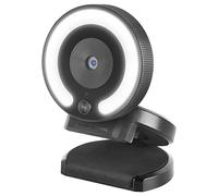 Mars Gaming MWPRO Black, Full HD Webcam, 90º Optics, Lighting Ring, HQ Microphone