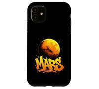 Mars Graffiti Cosmic Typography Case for iPhone 11
