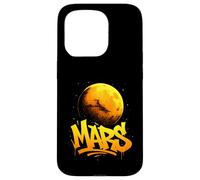 Mars Graffiti Cosmic Typography Case for iPhone 15 Pro