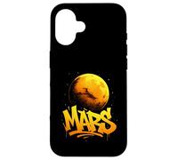 Mars Graffiti Cosmic Typography Case for iPhone 16