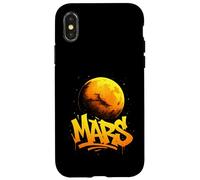 Mars Graffiti Cosmic Typography Case for iPhone X/XS