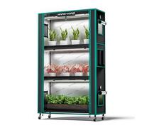 MARS HYDRO 2025 Plant Stand with Grow Lights,4-Tier Plant Shelf with 6 Full Spectrum LED Lamps (150W, 3ft) & Grow Tent | for Vegetables, Seedlings, Plant Growth | 5000K, 37×14×59''