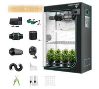 MARS HYDRO 2x4 Grow Tent Kit Complete System with Smart iControl, 300W TSL2000 LED Dimmable Grow Light, 48"x24"x71" 1680D High Reflective Mylar,4inch Customized Ventilation System