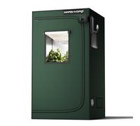 MARS HYDRO 3.3x3.3 Grow Tent Pro, 39"x39"x71" 2000D Thickened Polyester Canvas & High Reflective Mylar, Larger Observation Window, Controller & Socket Hanger,for TS1000/FC3000 Indoor Plant Growing