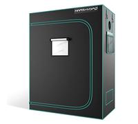 MARS HYDRO 4x2x5 Advanced Grow Tent, 48"x24"x60" High Reflective Mylar 1680D for Hydroponics Indoor Plant Growing, with Observation Window,Floor Tray and Smooth Zipper for TSL2000/SP3000