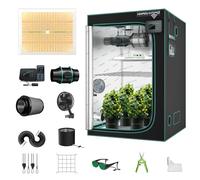 MARS HYDRO 4x4 Grow Tent Kit with Smart iController, 300W TSW2000 LED Dimmable Grow Light, 48"x48"x80" 1680D High Reflective Mylar, 6 inch Customized Ventilation System,10 Speed Clip Fan