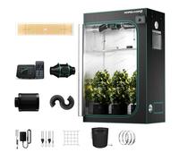 MARS HYDRO Grow Tent Kit Complete 2x4ft TSL 2000 LED Grow Light Dimmable with Smart WiFi iController, 24"x48"x70" Hydroponic Grow Light Set 1680D Full Spectrum Grow Kit, Ventilation system