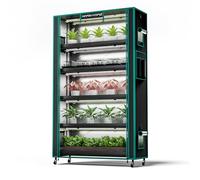 MARS HYDRO Plant Stand with Grow Lights,6-Tier Plant Shelf with 10 Full Spectrum LED Lamps (250W, 3ft) & Grow Tent | for Vegetables, Seedlings, Plant Growth | 5000K, 43x16x71''
